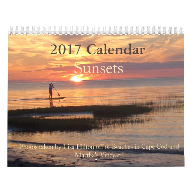 Maravillosos atardeceres 2017 Calendario (Tapa)