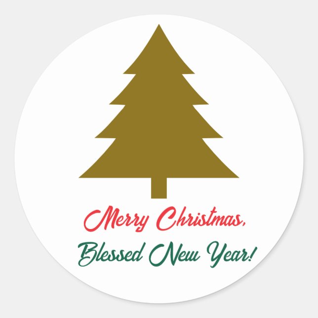 Maravillosos Navidades, Pegatina (Anverso)