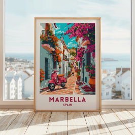 Marbella España Viaje Imprimir arte en pared Poste