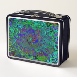 Marble azul y acuamarina Resumen Swirte retro