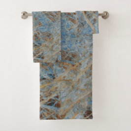 Marble azul Zen Elegante toallas de baño