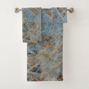 Marble azul Zen Elegante toallas de baño