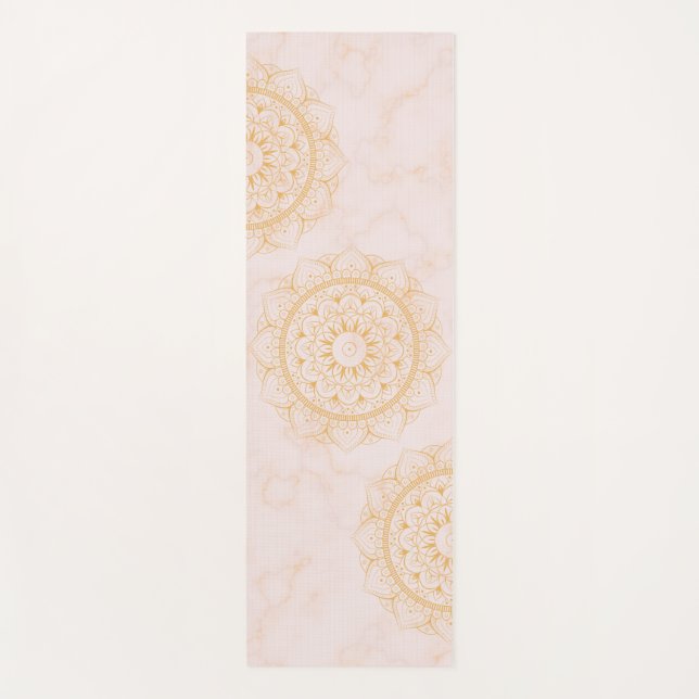 Marble de lujo Mandala Yoga Mat (Anverso)