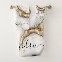 Marble de oro gris blanco elegante de cristal mode