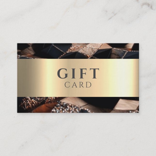 Marble Elegante White Faux Gold Beauty Tarjeta de  (Anverso)