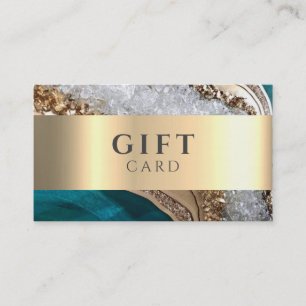 Marble Elegante White Faux Gold Beauty Tarjeta de