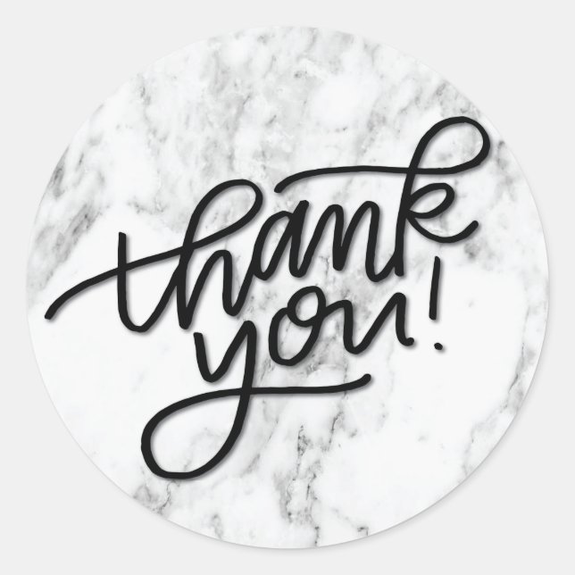 Marble Gracias Pegatinas (Anverso)