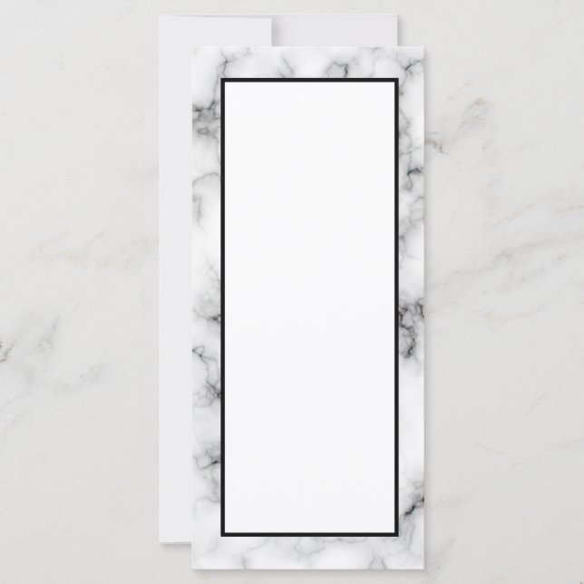 Marble Invitaciones de lujo verticales (Anverso)