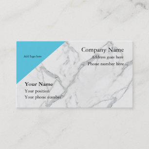 Marble limpio look tarjetas de visita