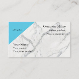 Marble limpio look tarjetas de visita