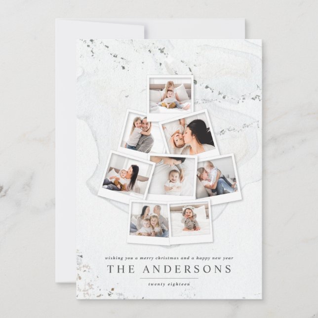 Marble Navidad árbol multifoto vacaciones (Anverso)