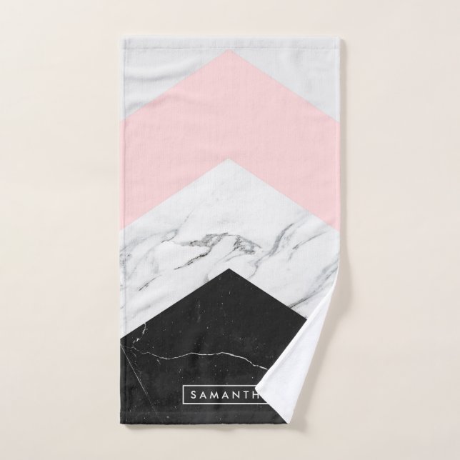 Marble Triangles (Toalla de mano)