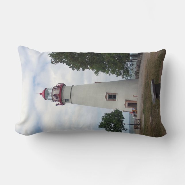 Marblehead Faro sobre 2 almohada lumbar (Anverso)