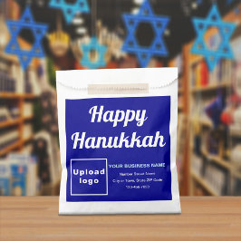 Marca comercial azul | Hanukkah | Bolsa de papel