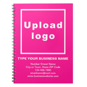 Marca comercial en cuaderno rosa