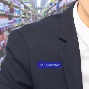 Marca comercial en etiqueta de nombre de forma de 