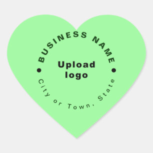 Marca comercial en Pegatina de forma de corazón ve