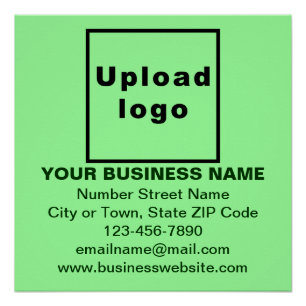 Marca comercial en Poster brillante de Green Squar