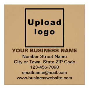 Marca comercial en Poster brillante de Light Brown