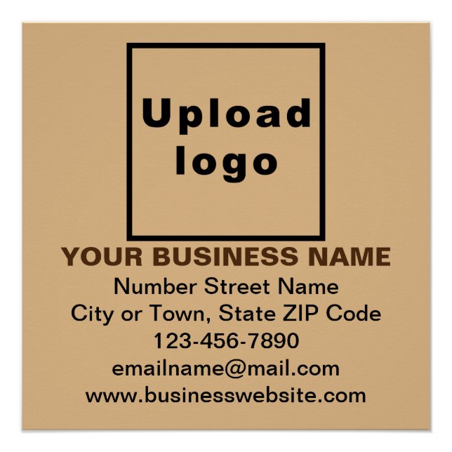 Marca comercial en Poster brillante de Light Brown (Anverso)