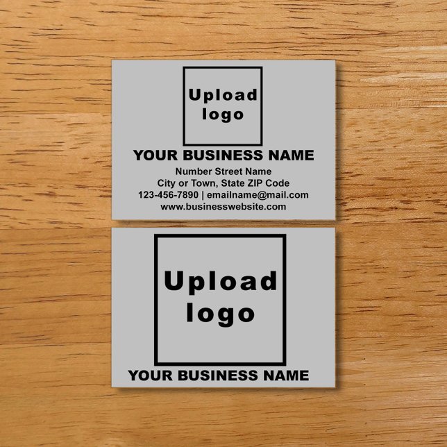 Marca comercial en tarjeta de llamadas grises (Subido por el creador)