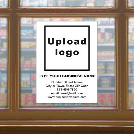 Marca Comercial en Vinilo para Ventana Blanco