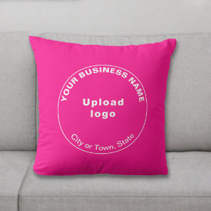 Marca Comercial Redonda   Almohada Decorativa Rosa