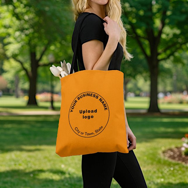 Marca Comercial Redonda | Bolsa de mano naranja (Subido por el creador)