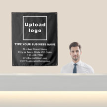 Marca comercial sobre tapiz negro