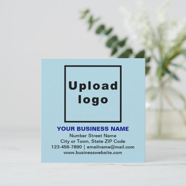 Marca comercial sobre tarjeta de nota plana Light  (Anverso de pie)