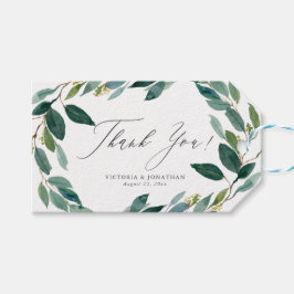 Marca de agua Eucalyptus Wreath Gracias Etiqueta d