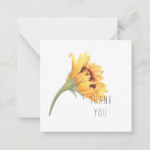 Marca de agua girasol gracias nombre de la tarjeta