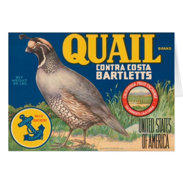 Marca de cola Contra Costa Bartletts (Anverso (Horizontal))