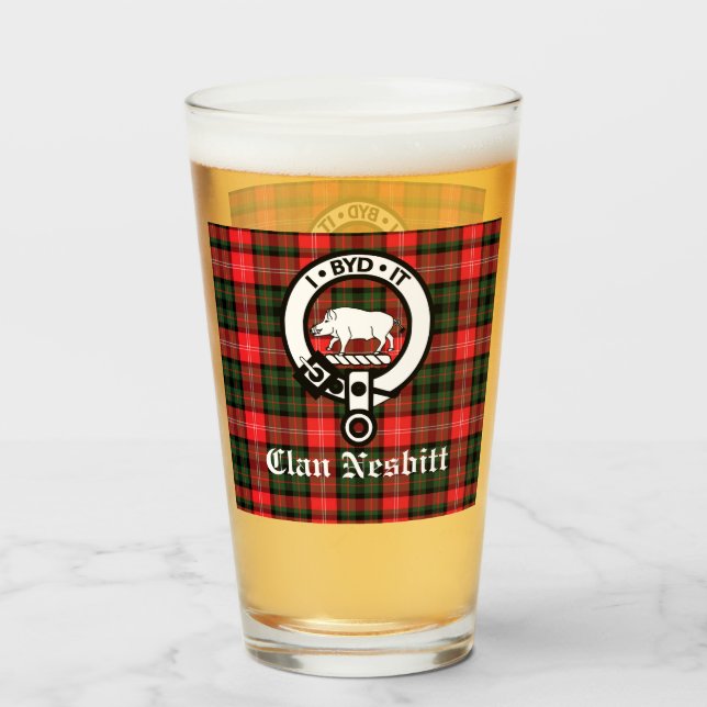 Marca de Escudo Nesbitt de clan y Tartán personali (Anverso (lleno))