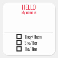 Marca de etiqueta de nombre que incluye Pronouns