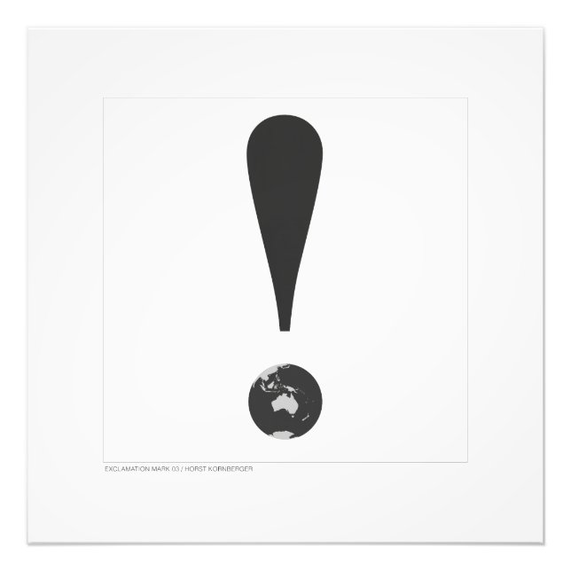 MARCA DE EXCLAMACIÓN 03 IMPRESIÓN FOTOGRÁFICA  (Frente)