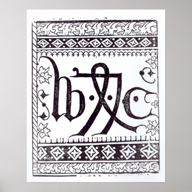 Marca de impresión de William Caxton (Frente)