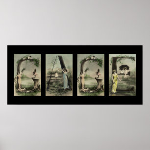 Marca de letra alfabeta nombre arte