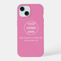 Marca de logotipo comercial rosado personalizado