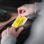 Marca de negocios amarilla en estuche de tarjetas<br><div class="desc">Marca de negocios amarilla en el funda de tarjetas de visita de personalizable. Personalizar de ello subiendo el logotipo de tu empresa y escribiendo el nombre, la dirección, el número de teléfono, el correo electrónico y el sitio web o la página de medios sociales de tu empresa. Personalizar que anuncie...</div>