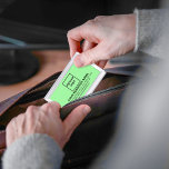 Marca de negocios verde claro en estuche para tarj<br><div class="desc">Marca de negocios verde claro en el funda de tarjetas de visita de personalizable. Personalizar de ello subiendo el logotipo de tu empresa y escribiendo el nombre, la dirección, el número de teléfono, el correo electrónico y el sitio web o la página de medios sociales de tu empresa. Personalizar que...</div>