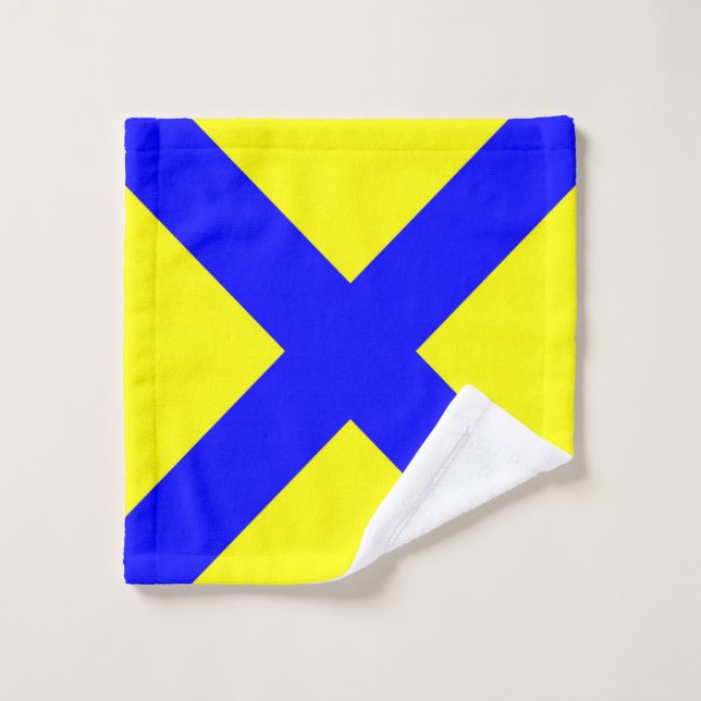 marca de símbolo del alfabeto náutico marítimo núm (Toallita)