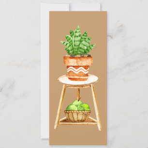 Marca del libro de cactus y frutas