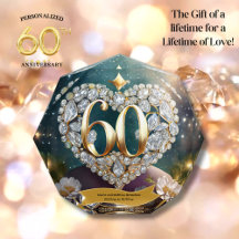 Marca Diamond Personalized 60 Aniversario Regalos