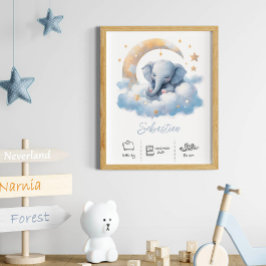 Marca personalizada elefante estampado de arte en