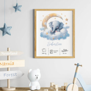 Marca personalizada elefante estampado de arte en 
