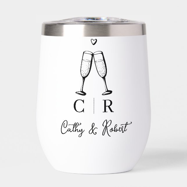 Marca personalizado Mínima y Moda | Boda (Frente)