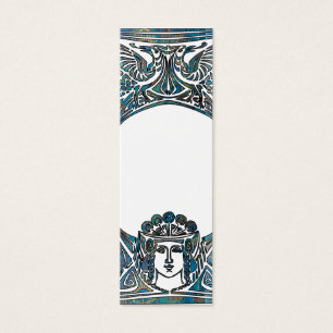 Marcador Art Nouveau Lady and Birds