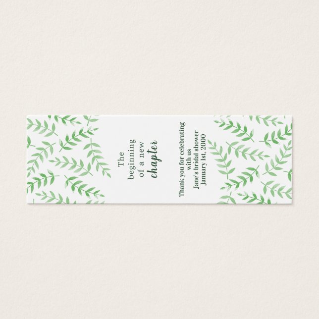 Marcador Bridal Shower (Frente)