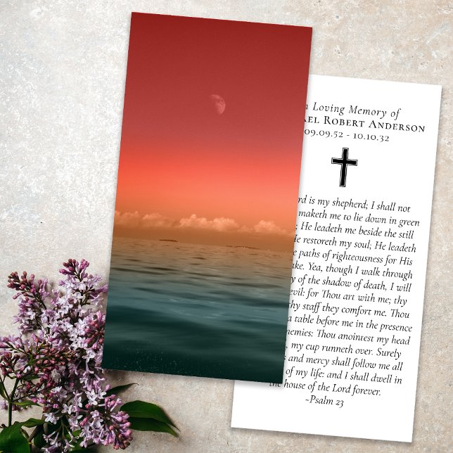 Marcador conmemorativo del Sunset Ocean Photo Pray (Subido por el creador)